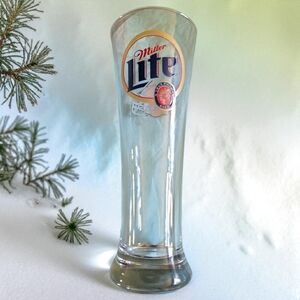 Vtg Green Bay Packers Miller Lite Beer Pilsner 16 oz Glass